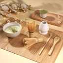 Matcha Whisk with Matcha Whisk Holder Bamboo Whisk Scoop Spoon Unique Gifts for Women Men Girl Friend Home Kitchen Decor Gifts for Tea Enthusiasts White