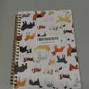 KZYVFNPQ Spiral Journal Notebook for Women Men, A5 Cute Hardcover Lined Notebook with Strong Binding,College Ruled Notebook for Office Work Writing, 120 Pages/60 Sheets, 6"x8.3"(Cute Dogs)