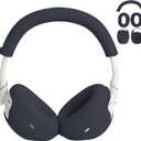 Adhiper 3-in-1 Silicone Sweat Case Cover for Sony WH-1000XM6 Headphones, XM6 Covers Accessories Silicone Ear Pads Covers & Headband Cover & Ear Cups Protector, Washable & Sweatproof - Midnight Blue