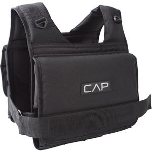 CAP Barbell Unisex-Adult Barbell HHWV-CB020S Short Adjustable Weighted Vest, 20 lb., Short 20-Pound, Black