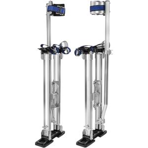 24" - 40" Drywall Stilts for Adults Height Adjustable Aluminum Work Stilts for Sheetrock Drop Ceiling Painting Painter Exterior Wall Painting or High Shrub Trimming