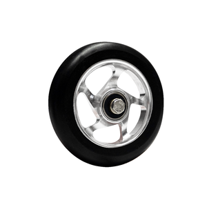 100 Pieces 100mm Re-Entry Pro Stunt Trick Kick Scooter Wheels - For Small Scooters - Freestyle Speed Urethane - Fits Most Setups - 24mm x 100mm - Bearings Installed 