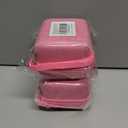 2 x MGZNMTY Carrying Case and Silicone Case for Bitzee Magicals Interactive Toy Digital Pet and Protective Skin Cover for New Bitsy Electronic Virtual Pet (Pink)