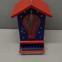 Squirrel Proof Bird Feeder, Metal Bird Seed House Feeders for Outdoors Weight -Activated Protection, Water Proof, 5 lbs Large Capacity Anit Squirrel for Outside Cardinal, Chickadee (Sapphire Blue)