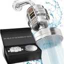 Shower Envy 5.0 Filtered Shower Head  15-Stage Water Softener with Vitamin C & E for Healthy Skin & Hair  High Pressure, Hard Water Purifier  2 Cartridges Included
