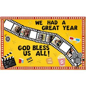 3 x Ceenna 80 Pcs 2026 Graduation End of Year Movie Night Bulletin Board Decoration Set Classroom Movie Star Paper Cutout Party Decor for Congrats Grad Kindergarten Office Chalkboard Home Wall Decor