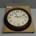 HYLANDA Wall Clock, Bronze Silent Non Ticking Battery Operated Clocks, Decorative for Living Room, Bedrooms, Kitchen, Office (14 inch)