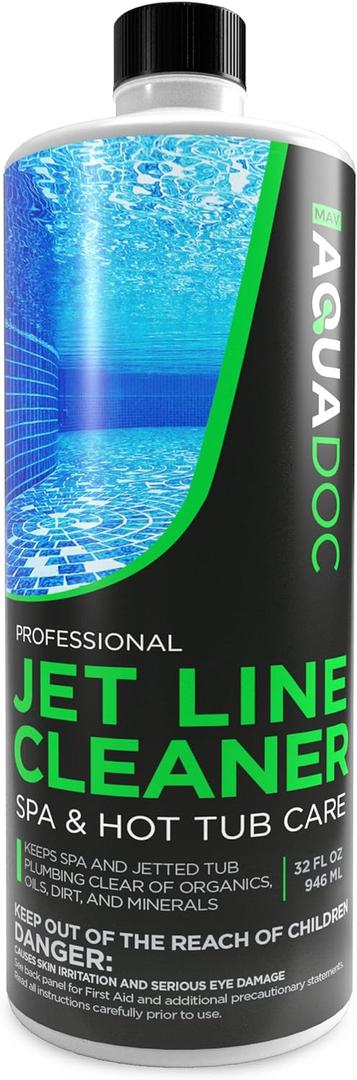 Spa Jet Cleaner for Hot Tub - Spa Jet Line Cleaner for Hot Tubs & Jetted Tub Cleaner to Keep Your Jets Clean - Fast Acting Spa Flush for Hot Tub (Jet Line Cleaner - 1 Quart) (32 Fl Oz (Pack of 1))