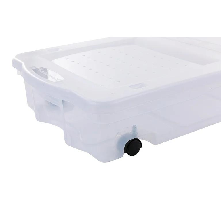 Underbed Storage Box with Wheels, 68 qt. 1-Pack OH30074