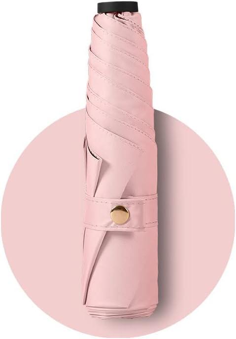 Generic Ultra-light Foldable Umbrella, Pink, Waterproof, Anti-UV, Windproof, Compact, Portable, Carbon Fiber Frame