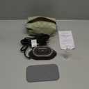 Newbealer Travel Iron with Global Voltage, 100-240V Mini Dry Iron for Clothes (No Steam), Max 300W, 60s Heat Up, 302 Non-Stick Ceramic Soleplate, 0.8lbs Ultra-Lightweight (Brown)