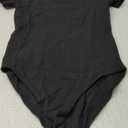 MANGOPOP Women's Round Neck Short Sleeve Bodysuit T Shirts Basic Body Suit Tops