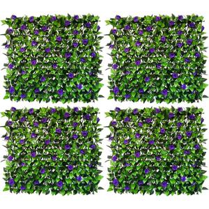 Expandable Fence Privacy Screen for Balcony Patio Outdoor,Decorative Faux Ivy Fencing Panel,Artificial Hedges