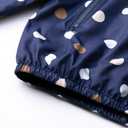 WELAKEN Lightweight Jacket for Girls Boys Kids & Toddler Print Water-Resistant Jacket (Blue, 10Y)