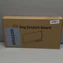 M-Shaped Dog Scratch Pad for Nails with Treat Box, Dog Nail Scratch Board for Large Dogs, Dog Nail File Toy and Shorten Dogs Side Nail Easier (with Treat Box, L)