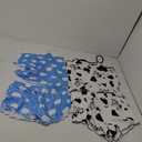Ekouaer 2 Pack Womens Cami Pajama Sets Cute Print Tank Top Pjs and Shorts Camisole Lounge Set (Large, Dairy Cow&blue Clouds)