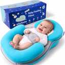 Baby Feeding Pillow, Anti-Overflow Baby Lounger Pillow to Reduce Spit-Up
