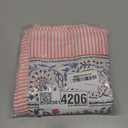 Hand Block Print Cotton Tablecloth: Floral Pigeon Blue, Flamingo Pink, Wedding Decor, Home Decor, Events, Party, Restaurant, Gifts (Pigeon Blue, Flamingo Pink, 16 Seater 72X190 inches) (60" x 60" (Rectangular))