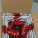 Christmas Decorations Lighted Gift Boxes, Set of 4 Light Up Present Boxes, 80 LED Plug in Lighted Xmas Boxes for Outdoor Indoor Christmas Tree, Yard, Home Decor
