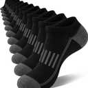 eallco 12 Pairs Mens Ankle Socks Athletic Running Low Cut Breathable Cushioned Comfort Casual Socks