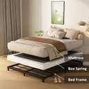 4 Inch Full Size Box Spring with Fabric Cover, Low Profile