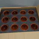12Pcs 12oz/355ml Cantaritos De Barro Bulk With 12 Straws,Jarritos De Barro Mexicanos Pottery Cocktail Glasses,Natural Mexican Clay Mugs Taco Tuesday Cups For Tequila,Margaritas