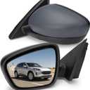 Left Driver Side Mirror Assembly for Ford Escape 2020 2021 2022 2023 2024 Heated Blind Spot Dectection Rear View Replace# FO1320668 LJ6Z-17683-DA LJ6Z-17683-DAPFM FO1320668C (Blue Cover)