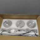 Farmhouse Bathroom Vanity Light Fixtures, Rustic 3-Light Wood Vanity Lights for Bathroom, Vintage Black Wall Sconces Lighting, Light fixtures Over Mirror, with Glass Shade