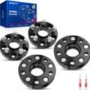 KAX 5x4.5 Wheel Spacers,1 inch 5 Lug Hub Centric Wheel Spacers fit for Camry, RAV4, Highlander, Sienna, RX350, ES350, Venza, Avalon, ES330, Prius V with M12x1.5 Studs 60.1mm Hub Bore,4Pcs (Black)