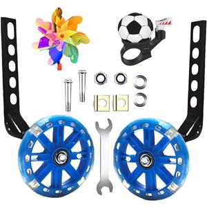 Adjustable Training Wheels for Bike Fits 12/14/16/18/20 Inch Bikes Bicycle Training Wheels for Stabilizer Training, 1 Pair.(blue)