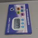 6 Pack Multi-Function Electronic Timer - Magnetic Digital Timers Big LCD Display The Loud/Silent Switch Countdown Timer Extensively Use in Break Time, Cooking,Gym, Meeting, Classroom