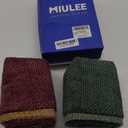 MIULEE Christmas Pack of 4 Couch Throw Pillow Covers 18x18 Inch Christmas Dark Green Soft Decorative Chenille Pillow Covers Farmhouse Accent Cushion Cover for Boho Home Decor Sofa Bedroom Living Room