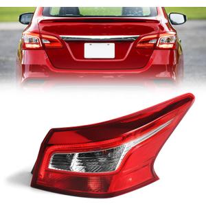 Huray Right Tail Light for Nissan Sentra 2016-2019, LED Taillight Tail lamp Rear Brake Lamp Replacement for 265503YU0A NI2805108, Passenger Side RH Outer