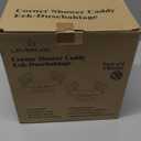 LEVERLOC Corner Shower Caddy Suction Cup, shower shelves suction cup, 2 Pack Basket Powerful Bathroom, Waterproof & Oil-proof Organizer for Kitchen, No-Drilling Removable