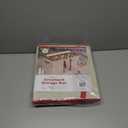 128 Ornament Storage Box, Adjustable Dividers, Stackable Holiday Ornament Organizer with Lid, Durable Fabric Bin for Christmas Decorations, Reinforced Handles, Dustproof & Space-Saving Design (White)