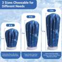 2 x NEWGO Ice Pack for Injury Reusable, Small Ice Bag Refillable Ice Pack for Hot Cold Therapy and Pain Relief, Hot Water Bag, No-Leak Medical Ice Bag (11 Inch)