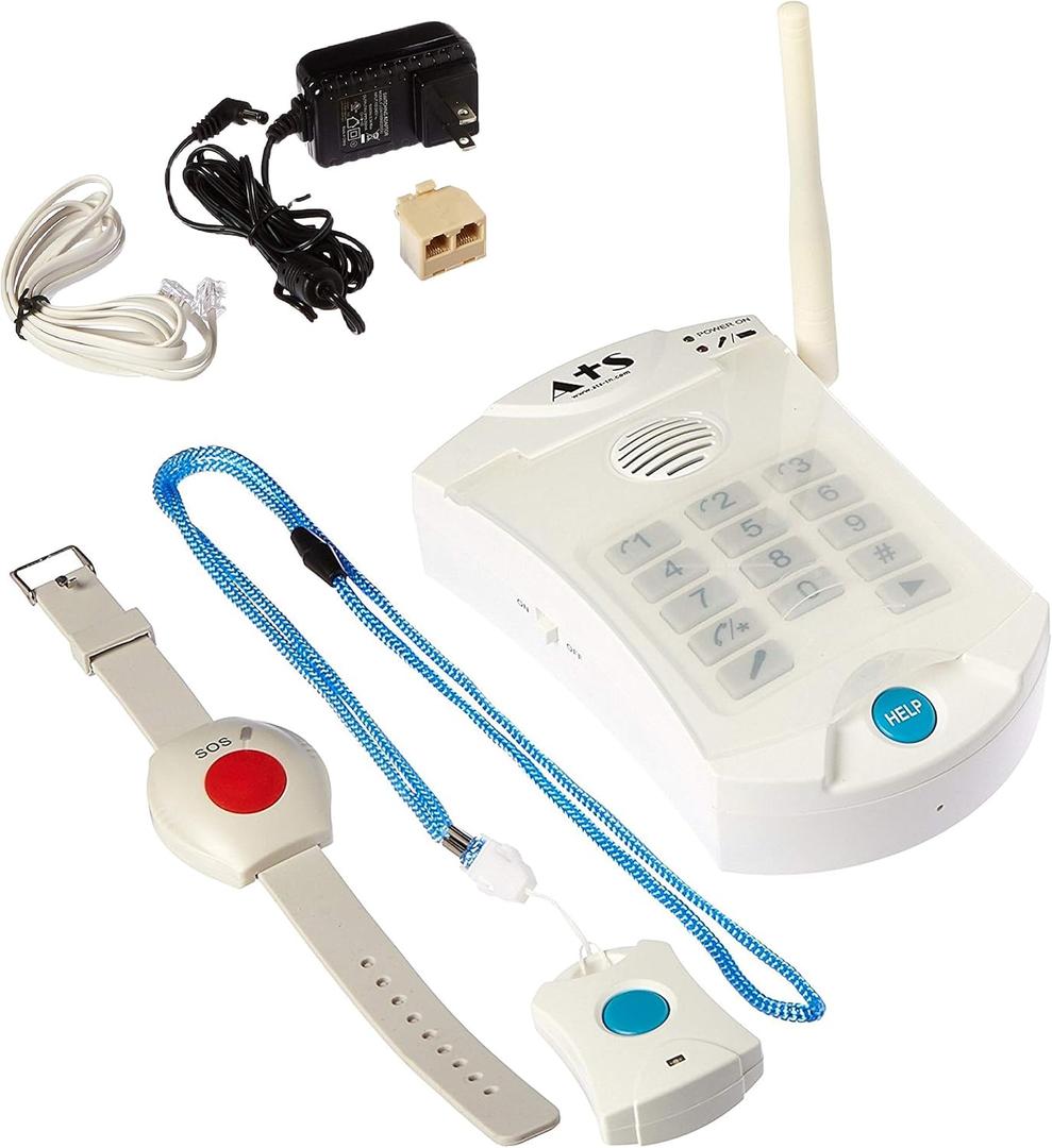 Senior Life Guardian Sin tarifa mensual Alarma mdica Alerta de emergencia Sistema telefnico Sin cargos mensuales HD700j | Un pago de por vida