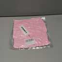 Womens Oversized Button Down Shirts Smocked Cuffed Ruffle Sleeve Boyfriend Blouses Collared Work Casual Top with Pockets (Pink, L)