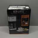 KRUPS Coffee Maker 10 Cups Simply Brew Stainless Steel Drip Coffee Maker, 900 Watts Coffee Filter, Drip Free, Dishwasher Safe Pot , Black & Silver