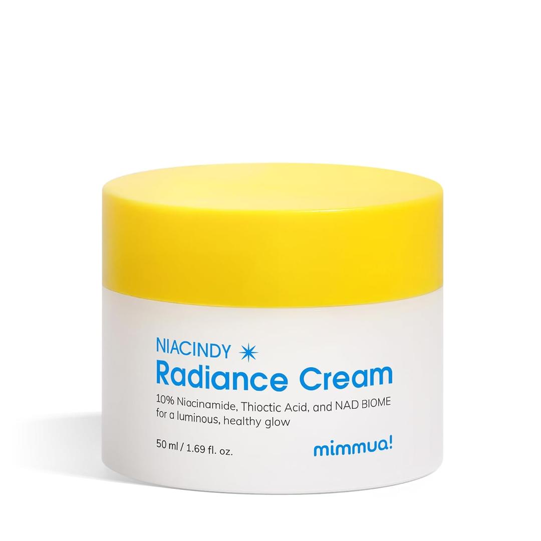 NIACINDY Radiance Capsule Cream | Liposomal NAD + 10% Niacinamide +Thioctic Acid + 9 Peptides | Dark Spot Remover & Anti-Aging Moisturizer | Korean Clinical Formula for Radiant Skin | 50ml (1PC)