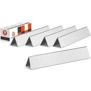 QuliMetal 17.5 Inch Flavorizer Bars for Weber Genesis 300, Genesis E-310, E-320 E-330 Grills with Front Controls Knobs (2011-2016), Stainless Steel Grill Heat Plates for Weber 7620 7621