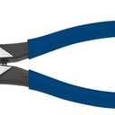 Klein Tools D213-9ST High-Leverage Ironworker's Pliers, Made in USA, Twist and Cut Soft Annealed Tie Wire, Hook Bend Handle, Spring Loaded, Heavy-Duty Jaws