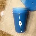 Little Table 17 OZ Blue Tumblers First Design Global-lids & Straws. Ages 3+