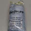 Bedsure GentleSoft Ashley Blue Throw Blanket for Couch - Checkered Fleece Blankets Gifts for Women Men Girls, Cute Soft Cozy Throw for Bedroom Home Decor Gifts, 50x60 Inches