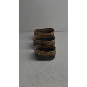 Baskets, Set of 3 for Home, Office, Dorm Room, Living Room, Bedroom, Bathroom, Nursery Storage and Organization (13x9x5/11x8x5/8x6x4inch)