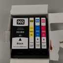 902XL 902 High Yield Ink Cartridges (4-Pack, Black/Cyan/Magenta/Yellow) Compatible 902XL Ink Cartridges Replacement for HP 902XL for OfficeJet Pro 6960 6968 6970 6976 6971 6950 6951 Printers