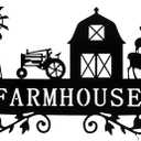 Ferraycle Metal Farmhouse Kitchen Decor Rustic Cow Windmill Sign Farmhouse Wall Plaque Farm Animal Decor for Nursery Country Home Decorations Art