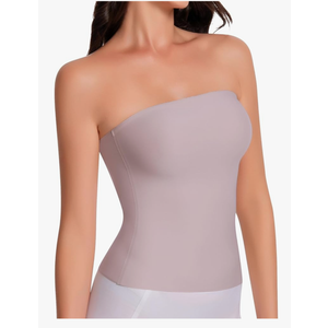 Artdear Tube Tops for Women, Sexy Y2K Crop Top Double Lined Strapless Tank Summer Going Out Tops Air Touch Fabric XL