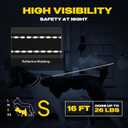 Fida Retractable Dog Leash, 16 ft Dog Walking Leash for Small Dogs up to 26lbs, Soft Grip, Tangle Free, Blue