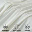 6 Panels 5x12ft Ivory Backdrop Curtains for Parties, Wrinkle Free Polyester Ivory Photo Backdrop Drapes 12 ft Long Back Drop Cloth for Wedding Birthday Photography Background Party